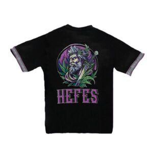Parte trasera de la camiseta White Purple de Olympus CBD