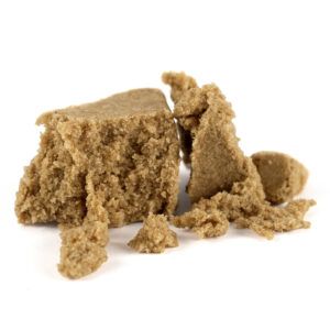 Blonde Hash CBD de tonalidad dorada en bote de 5g de Olympus CBD