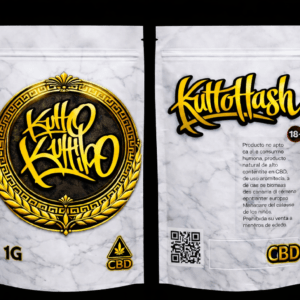 Envase de KultoKultiboHash CBD tipo dry de Olympus CBD