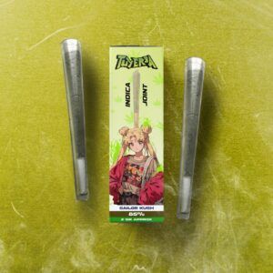 Dos preroll Sailor Kush NHC junto al frontal de la caja TuYerba