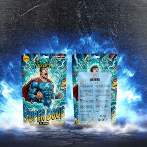 Envase frontal y trasero de Super Boof NHC 3,5 g de TuYerba