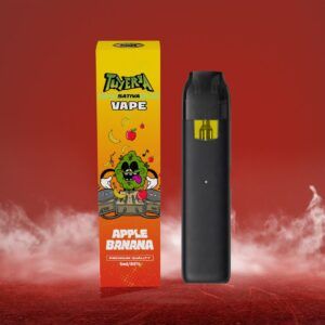 Vape Apple Banana NHC 1 ml junto al frontal de la caja TuYerba
